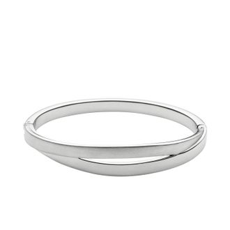 Skagen Womens Kariana Silver-Tone Bangle Bracelet