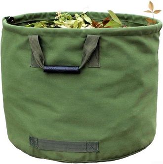 OEM 1 Unidad - Bolsa Para Guardar Hojas - Herramientas De Jardiner&iacute;a - Gran Capacidad - Paredes Gruesas - Plegable - Impermeable - Verde
