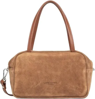 Lancaster Sac &agrave; main Zipp&eacute; M Su&egrave;de IT - - Bags - Donna - Marrone - ONE SIZE
