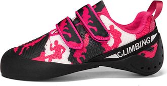 Generic Unisex Lightweight Rock Climbing Boulder Shoes - Durable Anti-Slip Outdoor Gym Sports Climbing Shoes for Beginners (Rose red,8.5)