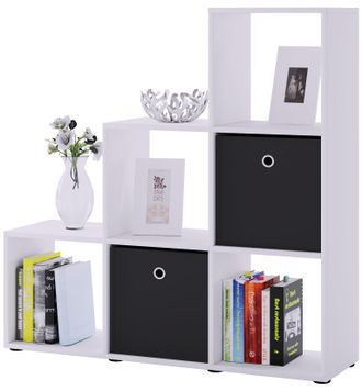 ebuy24 Ebuy24 - Estante De Madera Vcm De Pie Estante De Ahorro De Espacio Dimensiones: Al. 105 X An. 108 X T. 29 Cm Estante Elegante De Pie Estante De Almace