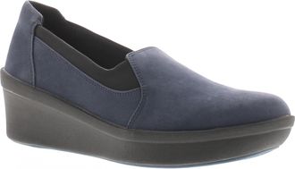 Clarks Step Rose Moon Womens Wedges Navy 5.5 UK