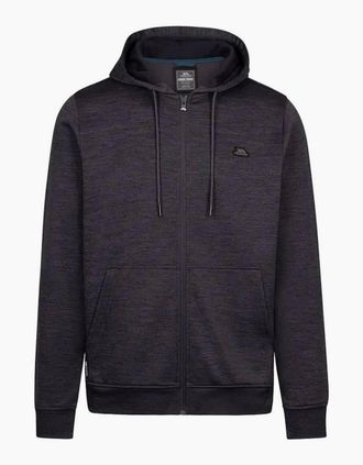 Trespass Mens Trespass Mens Fewston Full Zip Hoodie - Dark Flint Marl - Size: 40