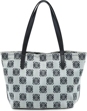 Loewe Borsa tote in tela con motivo Anagram 2009 - Grigio
