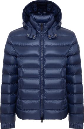 Colmar Glossy Navy Blue Puffer Jacket with Detachable Hood