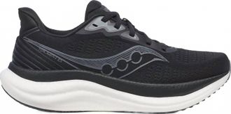 Saucony Womens Triumph 23 Sneakers In Black/white