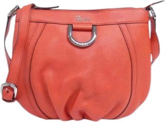 Gucci Pre-owned Cross Body Bags, female, Red, Size: ONE SIZE Pre-owned Leather Shoulder Bag