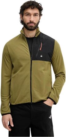 Benetton Hoodies & sweatvesten, Heren, Groen, L, Polyester, Polartec Technische Fleece Sweater