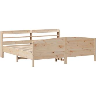 vidaXL Vidaxl - Estructura De Cama Sin Colch&oacute;n Madera Maciza De Pino 200x200 Cm