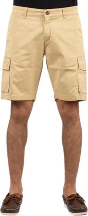 Colmar Stretch Katoenen Bermuda Shorts - Heren - Outdoor korte broeken - Beige - S - Katoen - Fitness