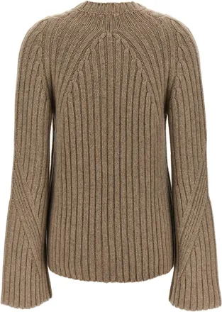 Khaite Womens Beige Cashmere Cardigan Clothing