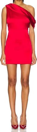 Line & Dot Harles Mini Dress In Red