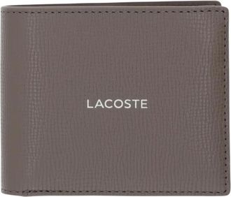 Lacoste Nh 5053Oi Portemonnee - Heren - Portefeuilles - Bruin - ONE Size - Leer - Accessoires