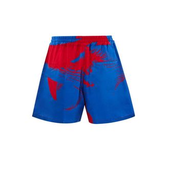 Bottega Veneta Geprinte Zwembroek Roodblauw