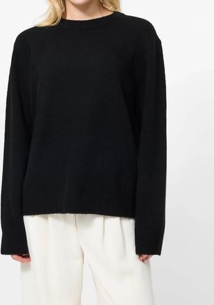 French Connection Emilia Knit Boyfriend Sweater In Black