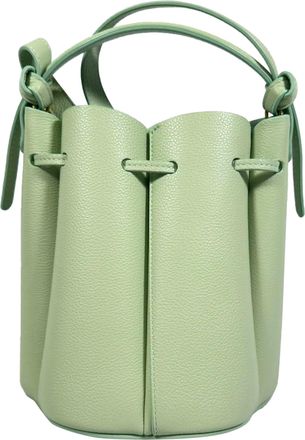 Pol&egrave;ne Numero Huit Mini Bag in Green Leather