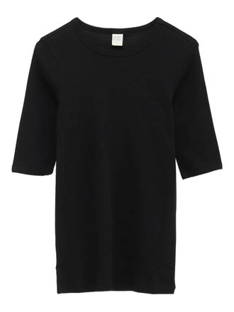 Flore Flore three-quarter sleeve t-shirt - women - Cotton - S - Black