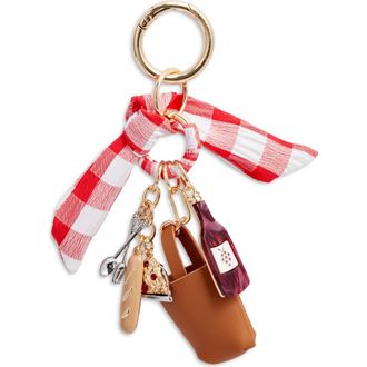 Chelsea28 Picnic Basket Bag Charm in Red Multi- Gold at Nordstrom