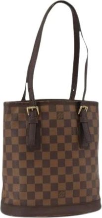 Louis Vuitton Pre-owned Bucket Bags, female, Brown, Size: ONE SIZE Pre-owned Marais Shoulder Bag