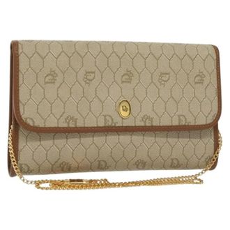 Dior Pre-owned Cross Body Bags, female, Beige, Size: ONE SIZE Pre-owned Vintage Shoulder Bag
