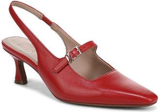 Naturalizer Gemini Slingback Mary Jane Kitten Heel Pump in Red at Nordstrom, Size 5.5