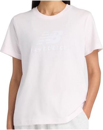 New Balance Sport Essentials Jersey Logo T-Shirt T-Shirt f&uuml;r Damen | wei&szlig;