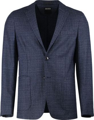 Ermenegildo Zegna Giacca con due bottoni - Blu