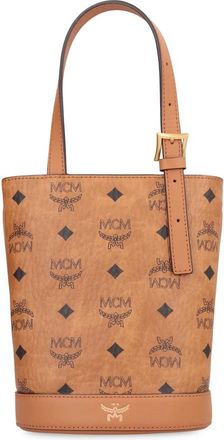 MCM Mcm, Tassen, Dames, Bruin, ONE Size, Katoen, Aren Bucket Bag