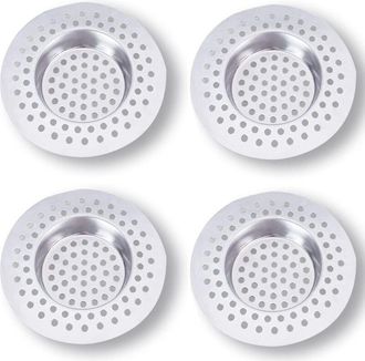 OEM Filtro Per Lavello Da Cucina In Acciaio Inox (set Da 3) - Raccogli Capelli Per Doccia 7,5 X 7,5 Cm, Filtro A 90 Fori, Griglia, Accessorio Da Cucina, B