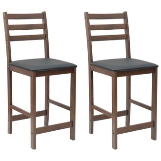 vidaXL Sillas De Comedor 2 Pcs Marr&oacute;n Claro 40 X 47,5 X 99,5 Cm Vidaxl