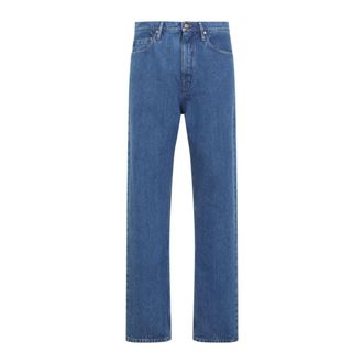 Jil Sander Straight Jeans, male, Blue, Size: W33 Cotton Jeans