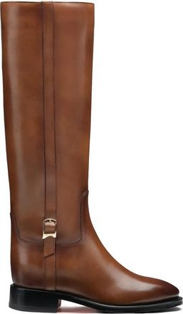 Santoni Mandy Hoge Laars - Dames - Hoge Laarzen - Bruin - 38 1/2 EU - Leer - Schoenen