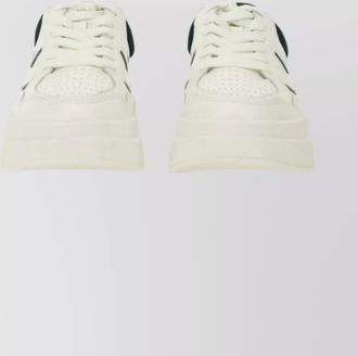 Ash leather low-top sneakers