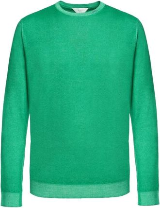 Malo Girocollo M/L Basico - Heren - Ronde hals truien - Groen - L - Truien & Vesten