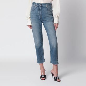Valentino Jeans blu medio con VPatch sul retro
