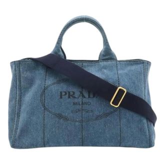 Prada Bolso Tote Vintage Pre-owned - Pre-owned - Mujer - Azul - ONE SIZE