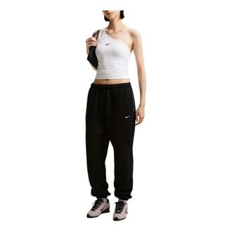 Nike (WMNS) Nike Studio Fleece Medium Weight Trousers Dark Grey Heather Sail IM8075-001