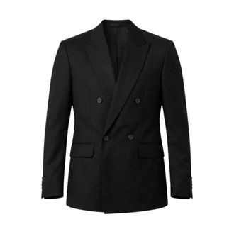 John Richmond Blazers, male, Black, Size: XL Double-Breasted Cady Blazer