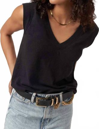 Bloomingdale's Rue V-Neck Tank Top In Black