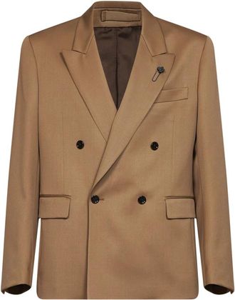 Lardini Ac 5810Eacif 67442300 Blazer - Heren - Blazers - Bruin - XL - Wol - Jassen
