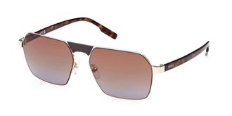 Ermenegildo Zegna EZ0210 32F Mens Sunglasses Gold Size 59