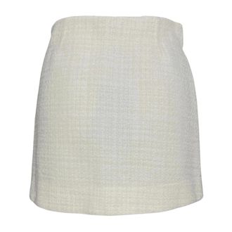 Pinko Pinko, Dames, Rokken, Wit, Maat: XS Tweed
