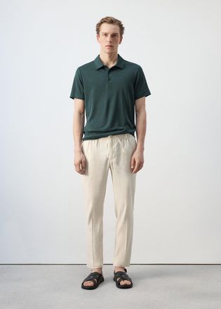 Mango Polo maglia sottile verde scuro - Uomo - XXL - MANGO MAN
