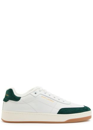 Saint Laurent SL/61 Panelled Leather Sneakers - Green - 46 (IT46 / UK12)