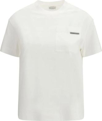 Brunello Cucinelli Donna, Top, Bianco, XL, new