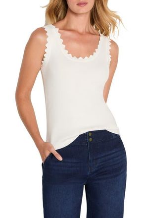Nic+Zoe Scallop Sweater Tank in Classic Cream at Nordstrom, Size X-Large