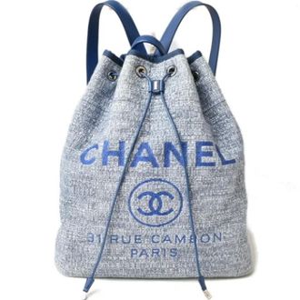 Chanel Pre-owned Fabric chanel-bags - Dames - Pre-owned - Blauw - Maat: ONE Size
