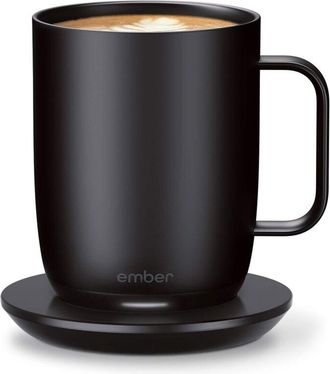 Ember Ember Smart Mug 2 - Taza De Caf&eacute; Con Ajuste De Temperatura (414 Ml, Controlable Mediante Aplicaci&oacute;n, Recargable, Con Pantalla Led Inteligente, Bater&iacute;a