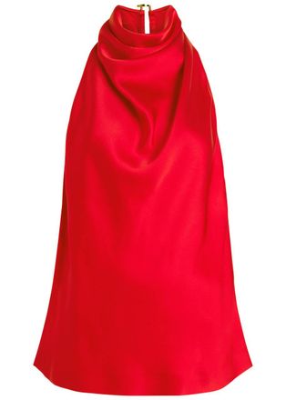 Stella McCartney Stella Mccartney Draped Satin top - Red - 38 (UK6 / XS)