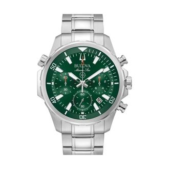 Bulova Watches, female, Green, ONE SIZE, Marine Star 96B396 watch
